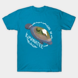 Life Of Manatee : with a duck and a turtle friend T-Shirt